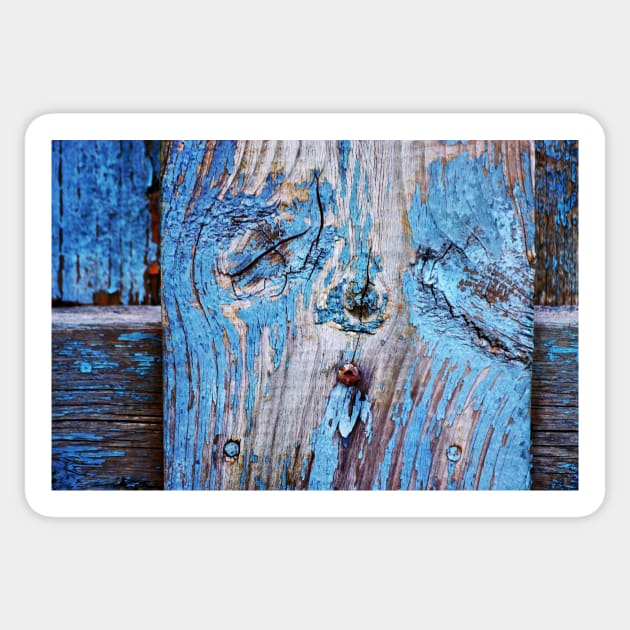 Sleepy Fence abstract Sticker by LaurieMinor